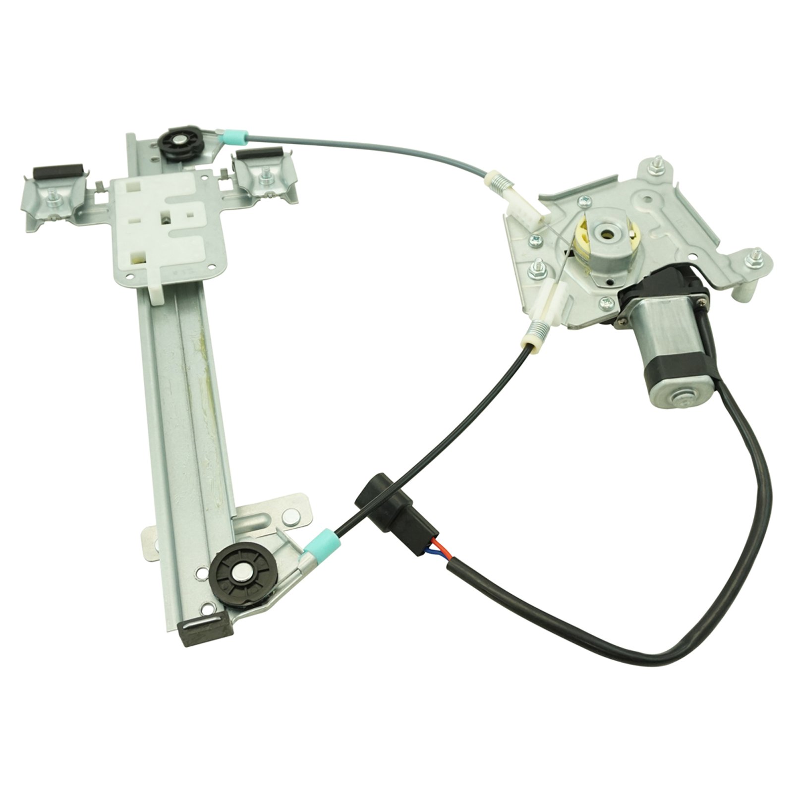 TRQ Rear Right Power Window Regulator &amp; Motor Assembly Passenger Side Compatible with 2007-2014 Cadillac Escalade Chevrolet Tahoe GMC Yukon