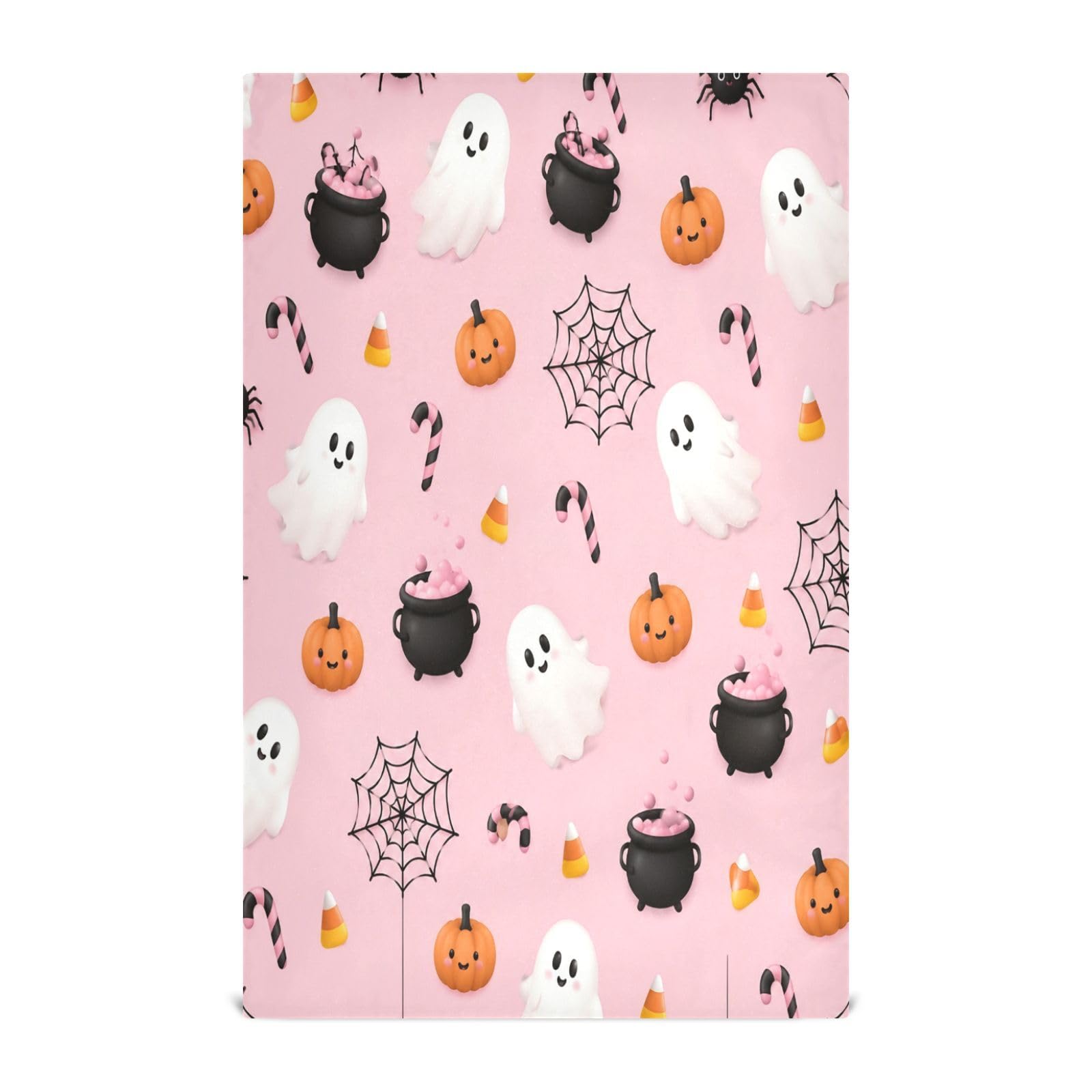 Cgiub Halloween Boo Tea Towels for Kitchen 6pcs Soft Kitchen Towels Absorbent & Quick Drying Dish Cloth for Household & Cleaning, 71.1x45.7cm