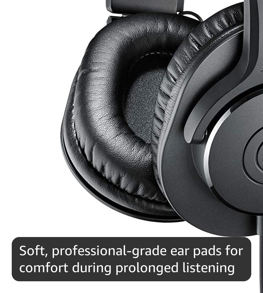 Audio-Technica ATH-M20X Professional Monitor Headphones Black