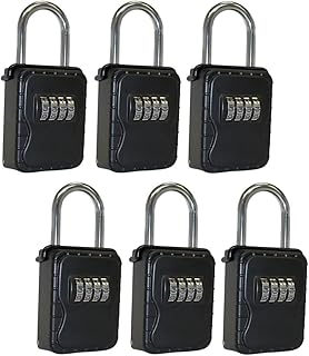 Key Lockbox Hide A Key Outdoor Hanging Lock Box Keysafe for Keys with Set Your Own 4 Digit Combination Code - Vault Locks 3200 (6)