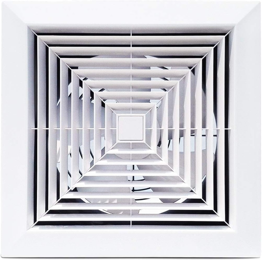 JKJZSALJ Industrial Ventilation Extractor,Ventilation Fan,Wall-Mounted Fan Grill Reverse Air Exhaust Fan Fans Low Noise Bathroom Ventilator