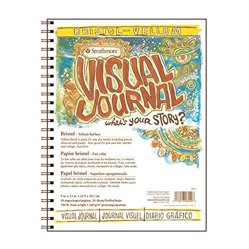 Papel Strathmore Visual Diario de vitela Bristol para dibujo y bocetos con 24 hojas de 30x30 cm