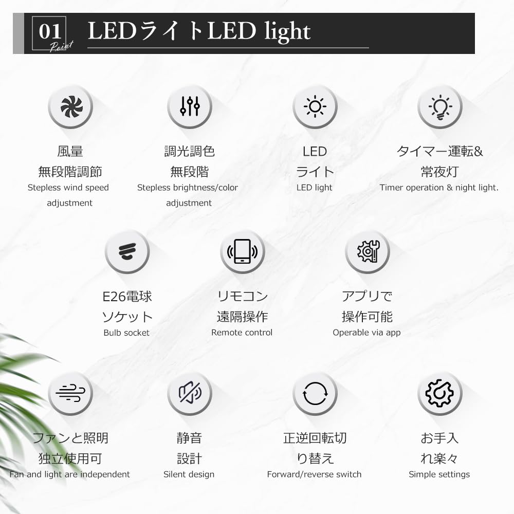 Amazon.co.jp : シーリングファンライト led シーリングファン ライト