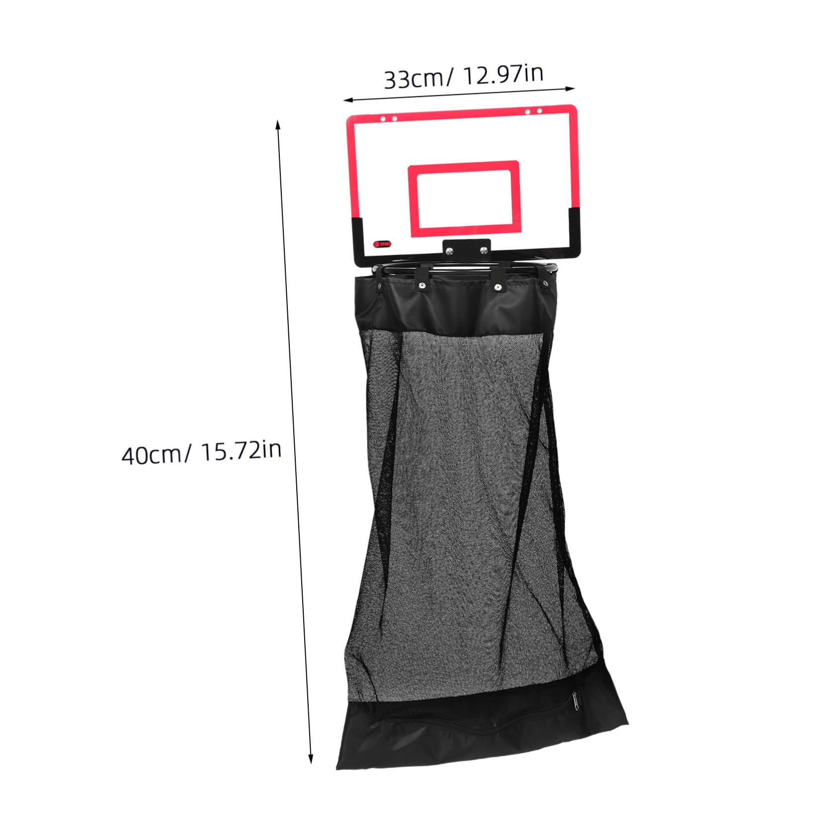 ULDIGI Space Saving Hanging Mesh Organizer with Zipper for Clothes More for Dorms Apartments Bathrooms