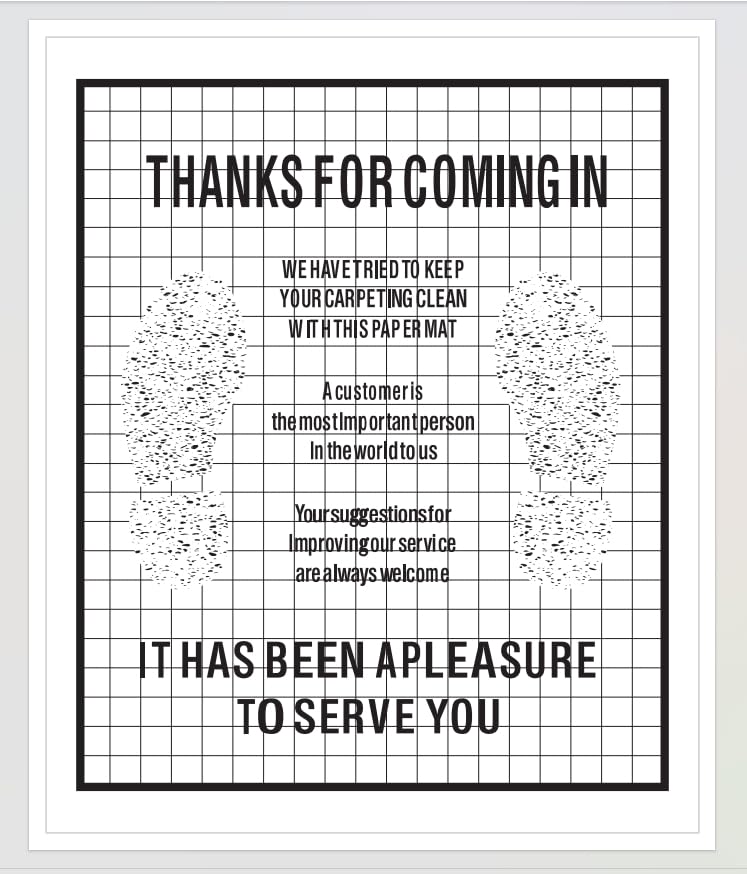 Alfombrillas de papel para automóviles, 100 tapetes desechables blancos para automóvil, papel kraft, impermeables, protectores par