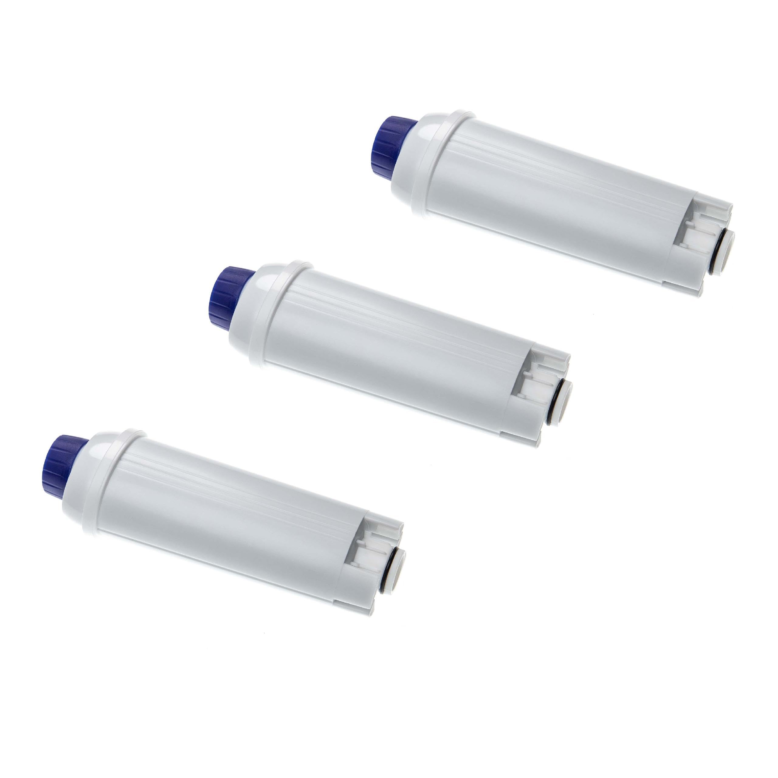 vhbw 3x Filtre à eau remplacement pour DeLonghi DLS C002, SER3017 pour machine à café automatique, machine à expresso