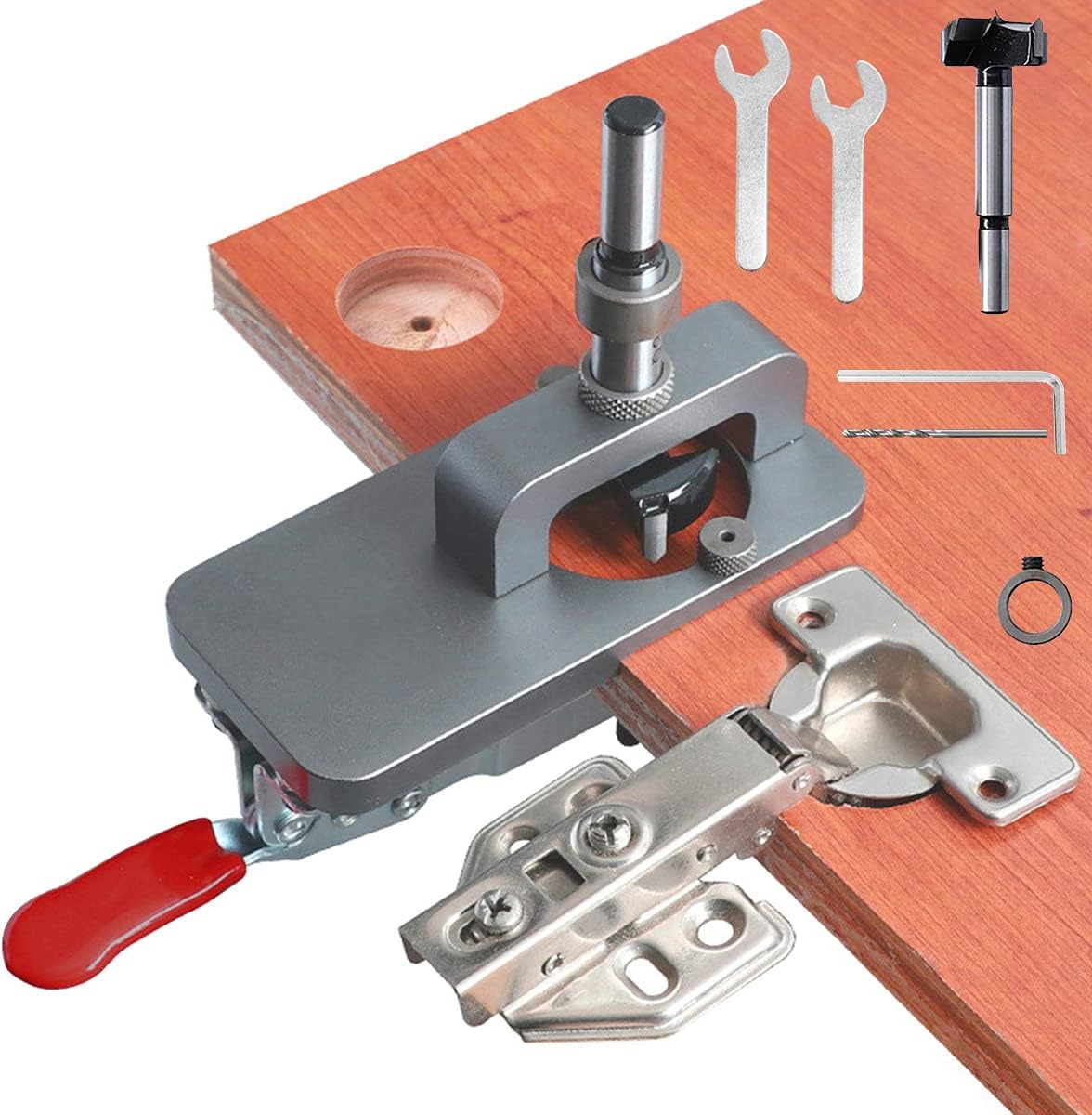Hinge Jig 35mm Hole Opener Door Hinge Jig Concealed Dowel Jig