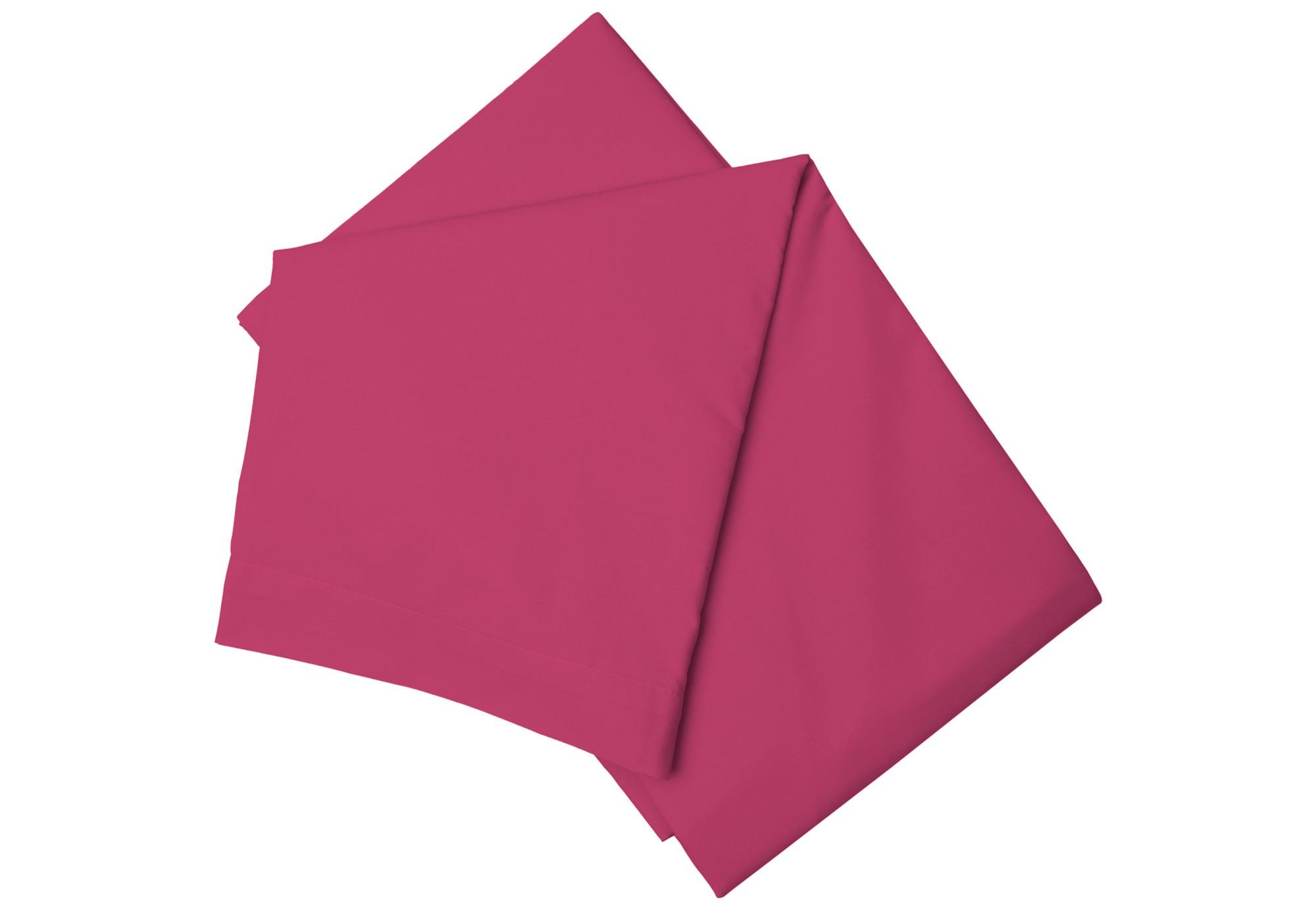 Belledorm Fuchsia Pink Flat Sheet, 200 Thread Count Percale (Double, )