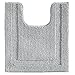 Produktbild iDesign Spa WC Vorleger, nicht-rutschender Badteppich aus Mikrofaser-Polyester für Toiletten, grau