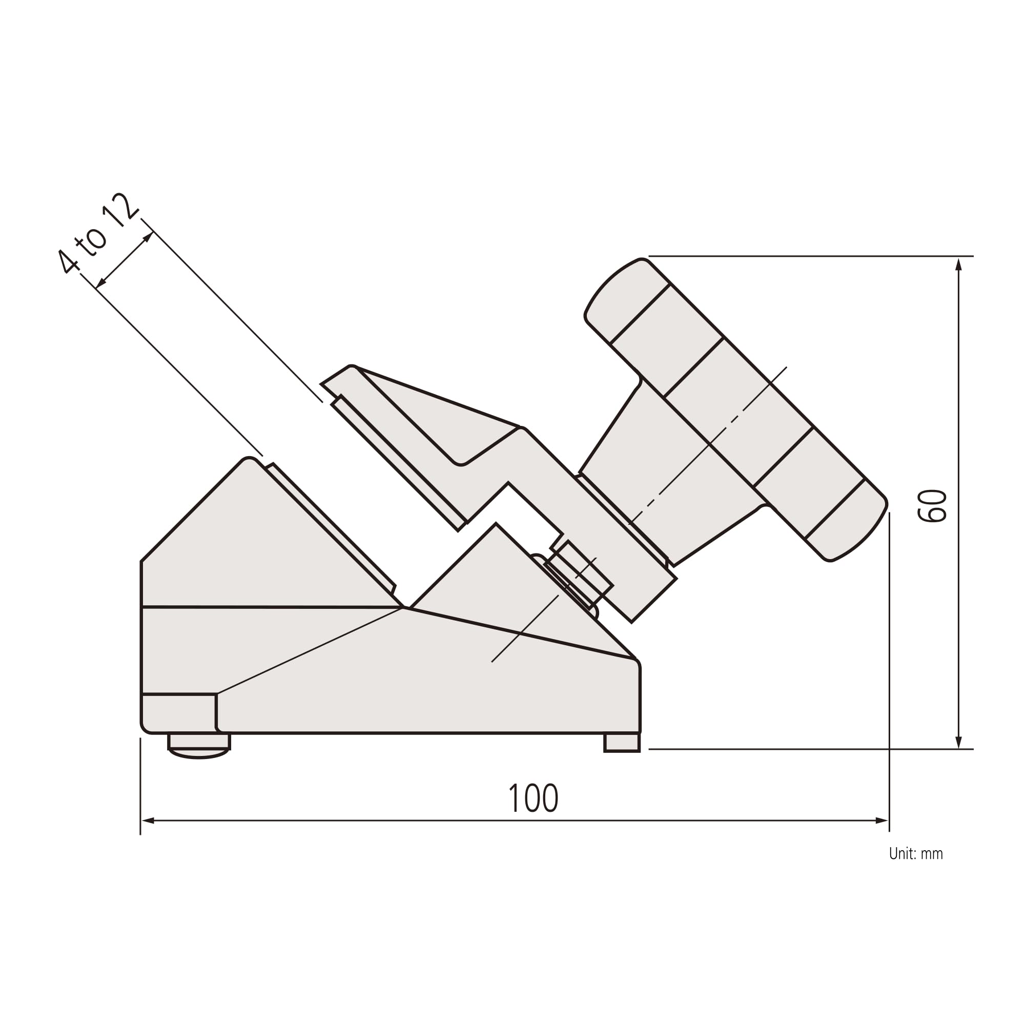 Micrometer Stand | Für 0-50 mm / 0-2 in, präzise Klemmung, robust
