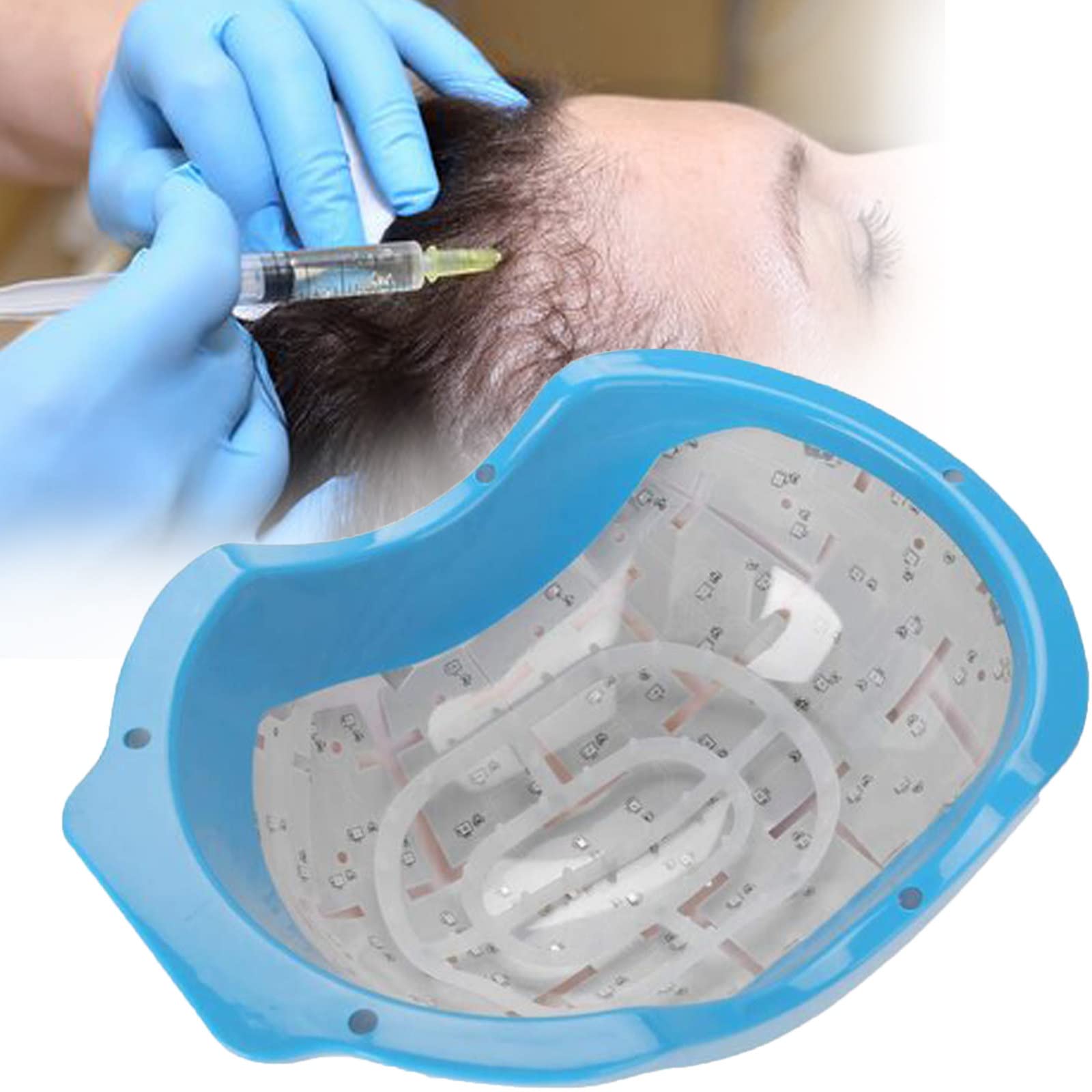 Casco per La Crescita Dei Capelli,Crescita Dei Capelli Con Cappuccio Laser,80 Laser A Diodi Terapia Laser A Basso Livello,per Trattamenti Promuovono Il Diradamento Della Ricrescita Dei Capelli