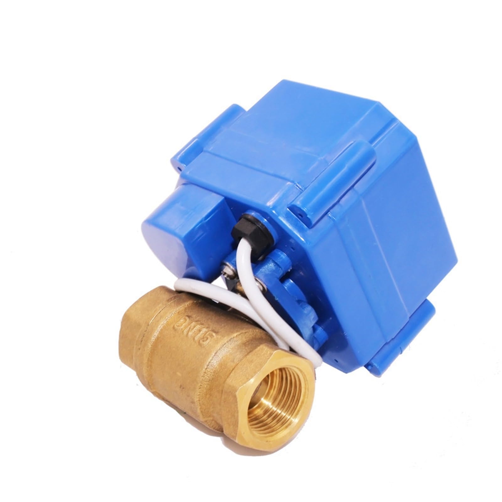 Zawór kulowy z napędem silnikowym 1/2" Mosiężny 2-drożny siłownik elektryczny 2/3 drutu przełącznikiem ręcznym AC220 DC24V DC12V ADC9-24V do zastosowań przemysłowych(24V,CR02)