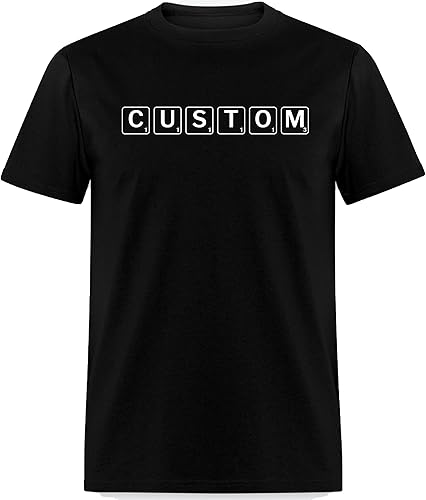 Miniatura 2 de Scrabble Personalized Shirt, Add Your Own Text, Custom Scrabble Font Shirts, Customized T-Shirts, Custom Scrabble Design Shirt