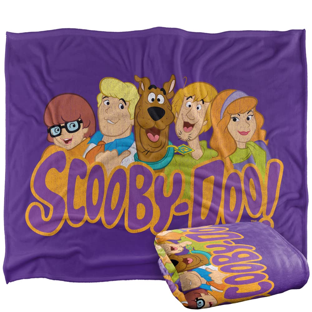 SCOOBY DOO! Silky Touch super miękki koc narzuta, 152 x 127 cm