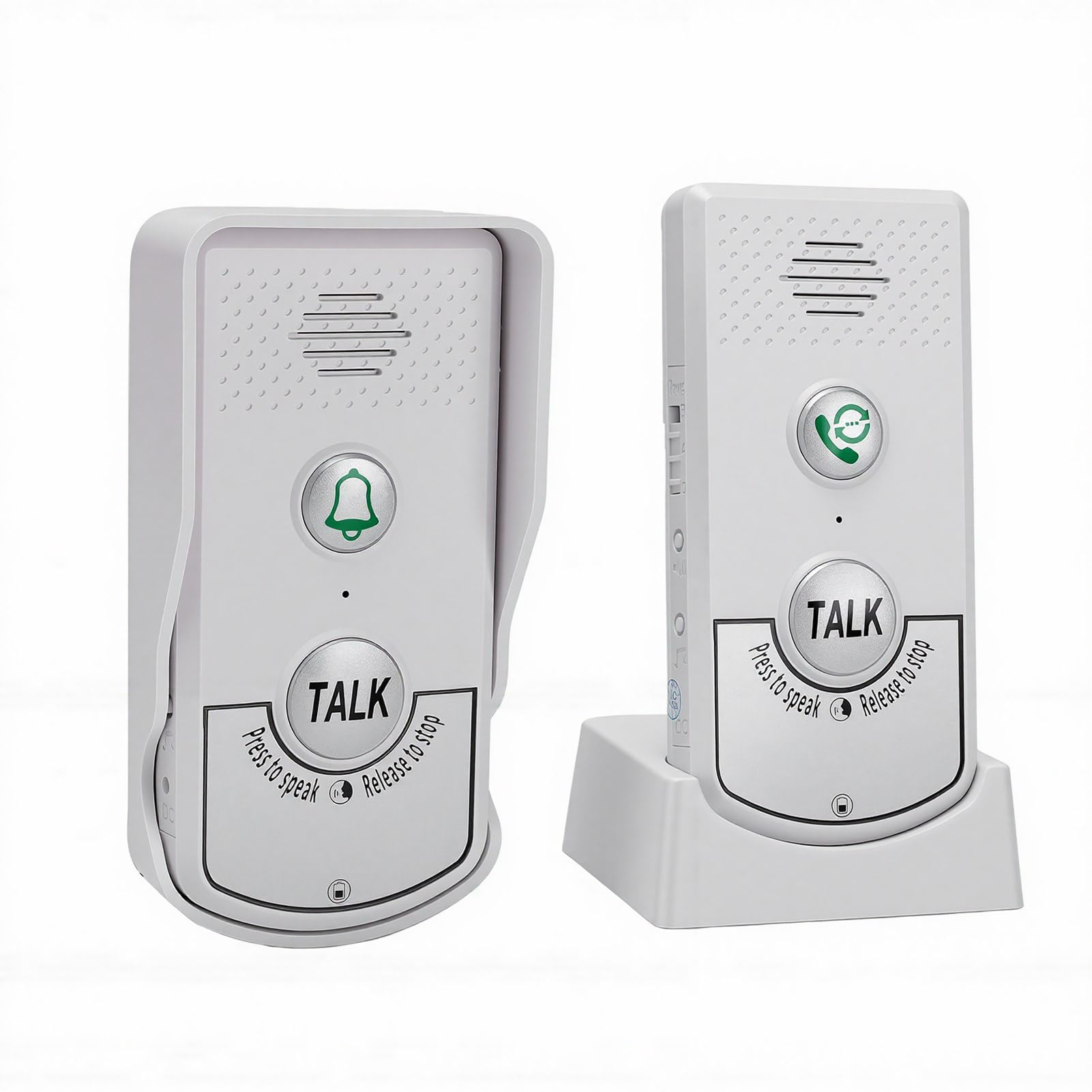 Tangxi Sonnette sans Fil, Sonnette D'interphone Vocal à 2 Voies (White)