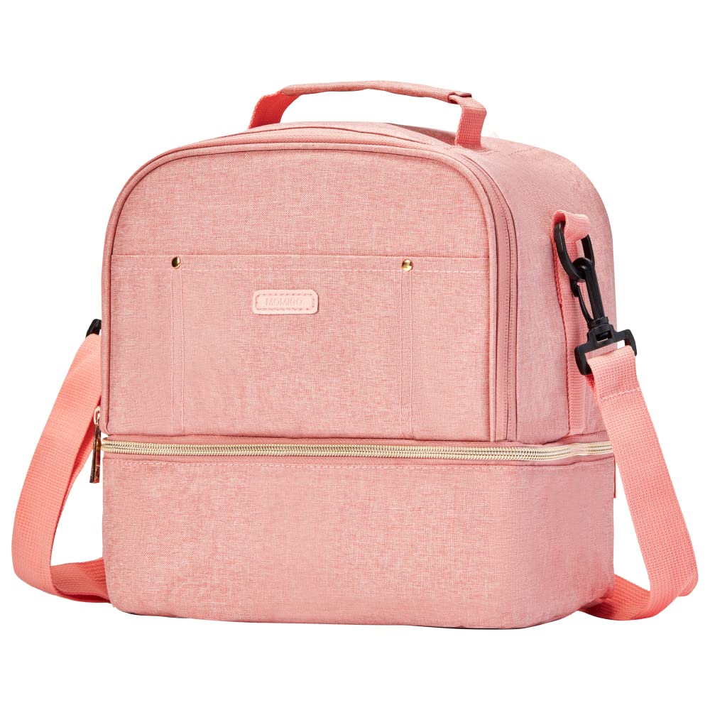 Breast Pump Bag Cooler Compartment for Breast Pump - Cooler and Moistureproof Bag Double Layer for Mother Breast Milk Pump Lunch Bag Outdoor Working (