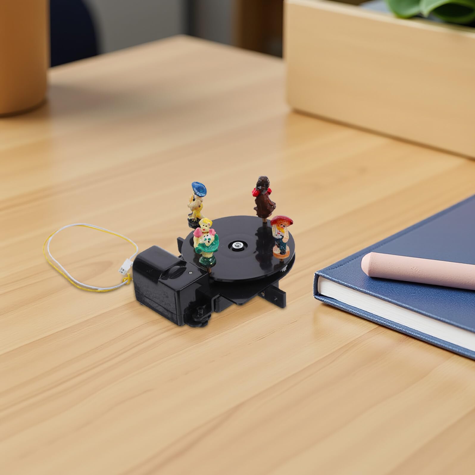 Mecanismo Giratorio de Plástico para Reloj de Aves Compatible Movimiento 8599c, Pieza Rotativa Decorativa Ligera y Silenciosa para Relojes de Aves, Accesorio de Repuesto