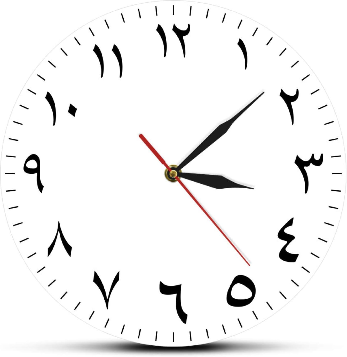 Wall Clock Arabic Numerals Silent NonTicking Wall Clock Iranian Modern Home Decor