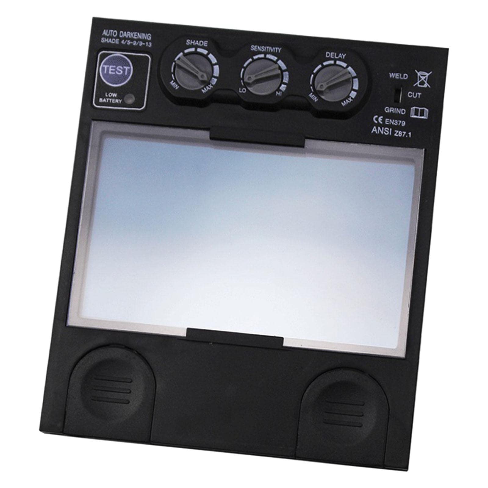 Tapa de soldador de oscurecimiento automático de energía solar, pantalla de filtro de lente de molienda para tapa de soldadura con sensibilidad