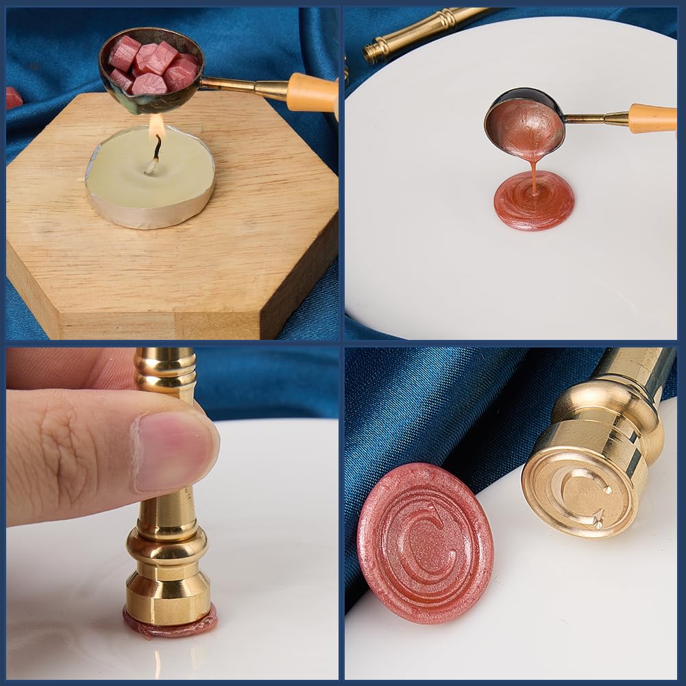 Craspire Sceau De Cire Lettre V Tampons De Cire Alphabet 15mm