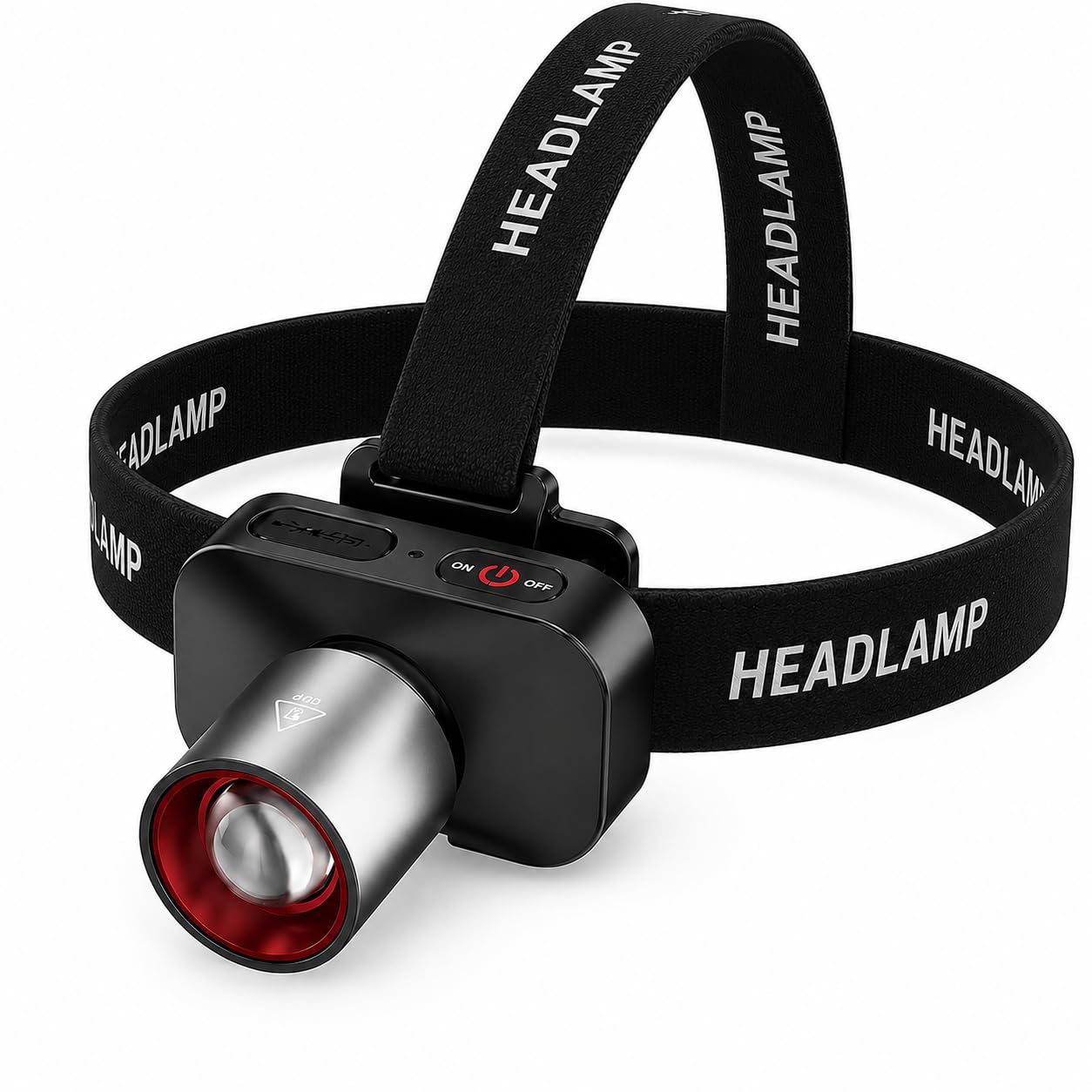 GlowBase Headlamp Torch with Headband, Rechargeable, Zoomable LED with 3 Light Modes, Type C Charging, Battery Power Indication, for Cycling, Trekking, Camping (Black)-image-34