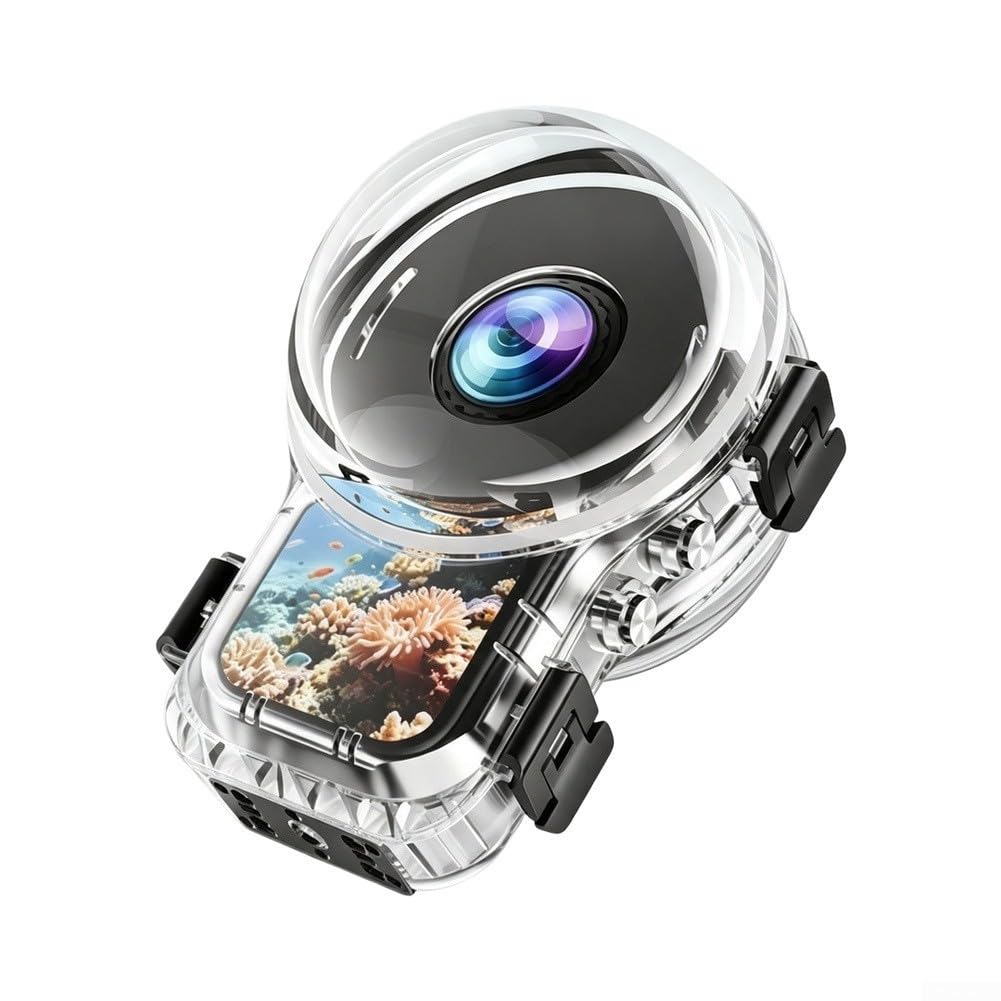 Magnetisch für Schnellentriegelung, Tauchgehäuse für Insta360 X6, 60 m