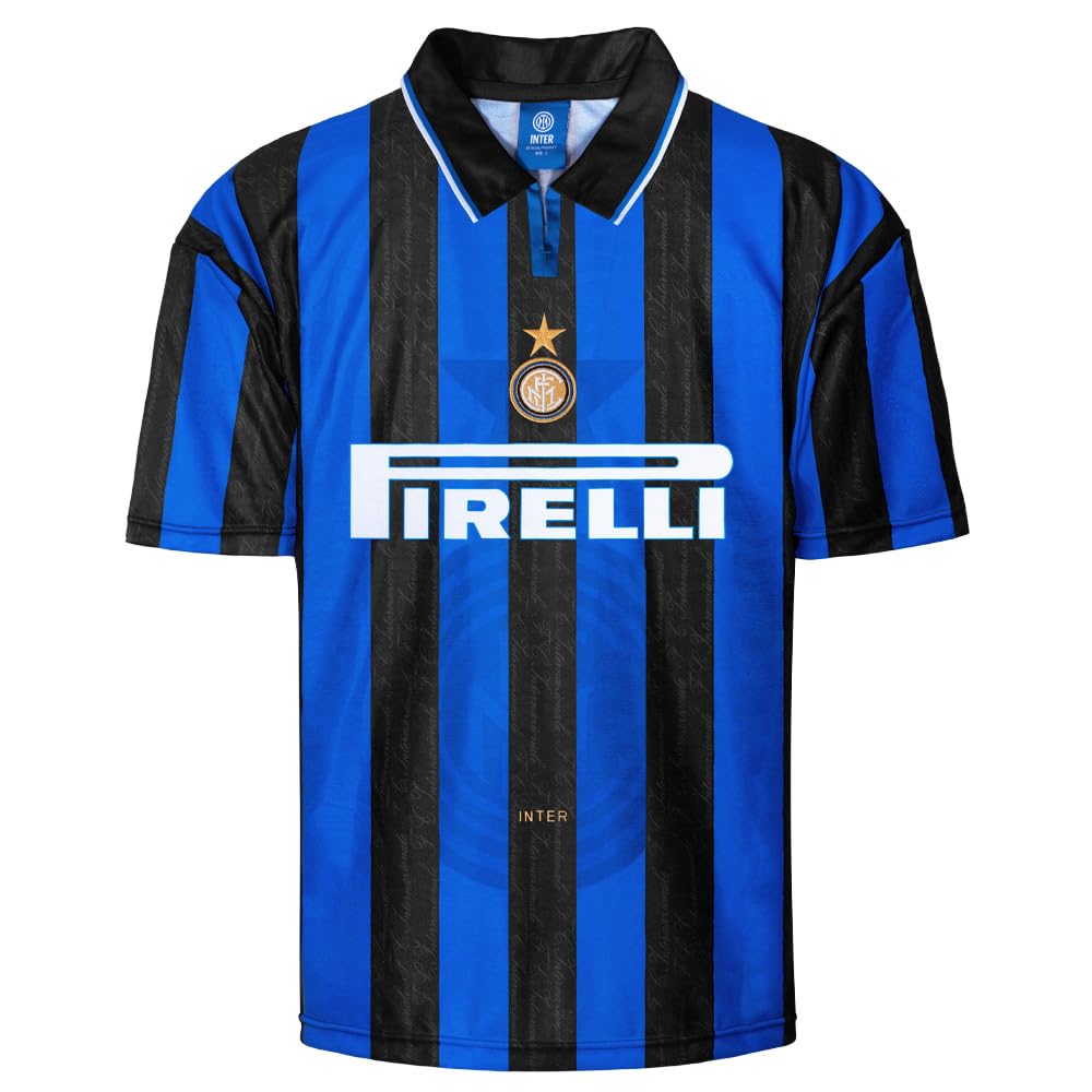 Score Draw Internazionale 1996 Shirt Blue/Black Small Polyester
