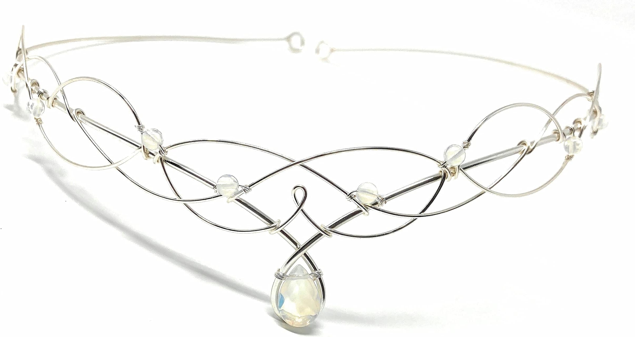 Opalite Moonstone Tiara Circlet Wedding Headpiece