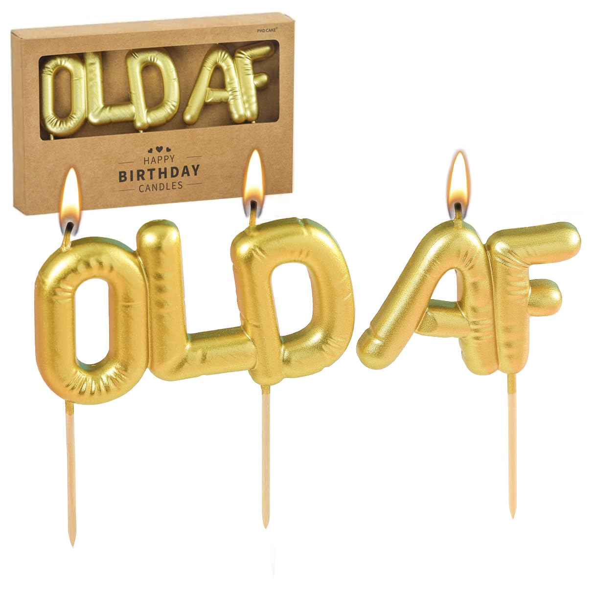 PHD CAKE Funny Birthday Candles, Comedic ...