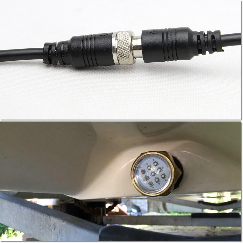 NSLUMO RGB Led Drain Plug Light Underwater RGB Color Changing 9X3W 27W 1/2" NPT Drain Plug Lighting IR Control RGB LED Marine Boat Light