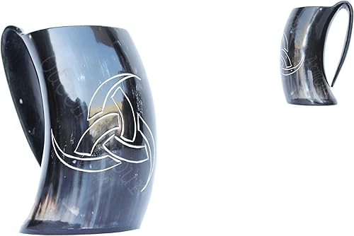 Tazas de cuerno vikingo medieval renacentista taza de cerveza de cuerno de buey Tankar decoración vikinga taza vikinga taza vikinga cuerno vikingo