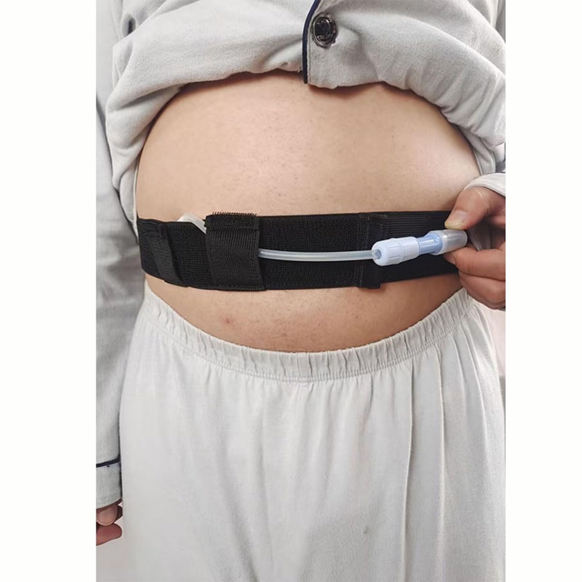 GEDRACKPMYN PD Catheter Holder Belt - Peritoneal Dialysis Belt with Feeding Tube Support - PD Belts Dialysis Accessories