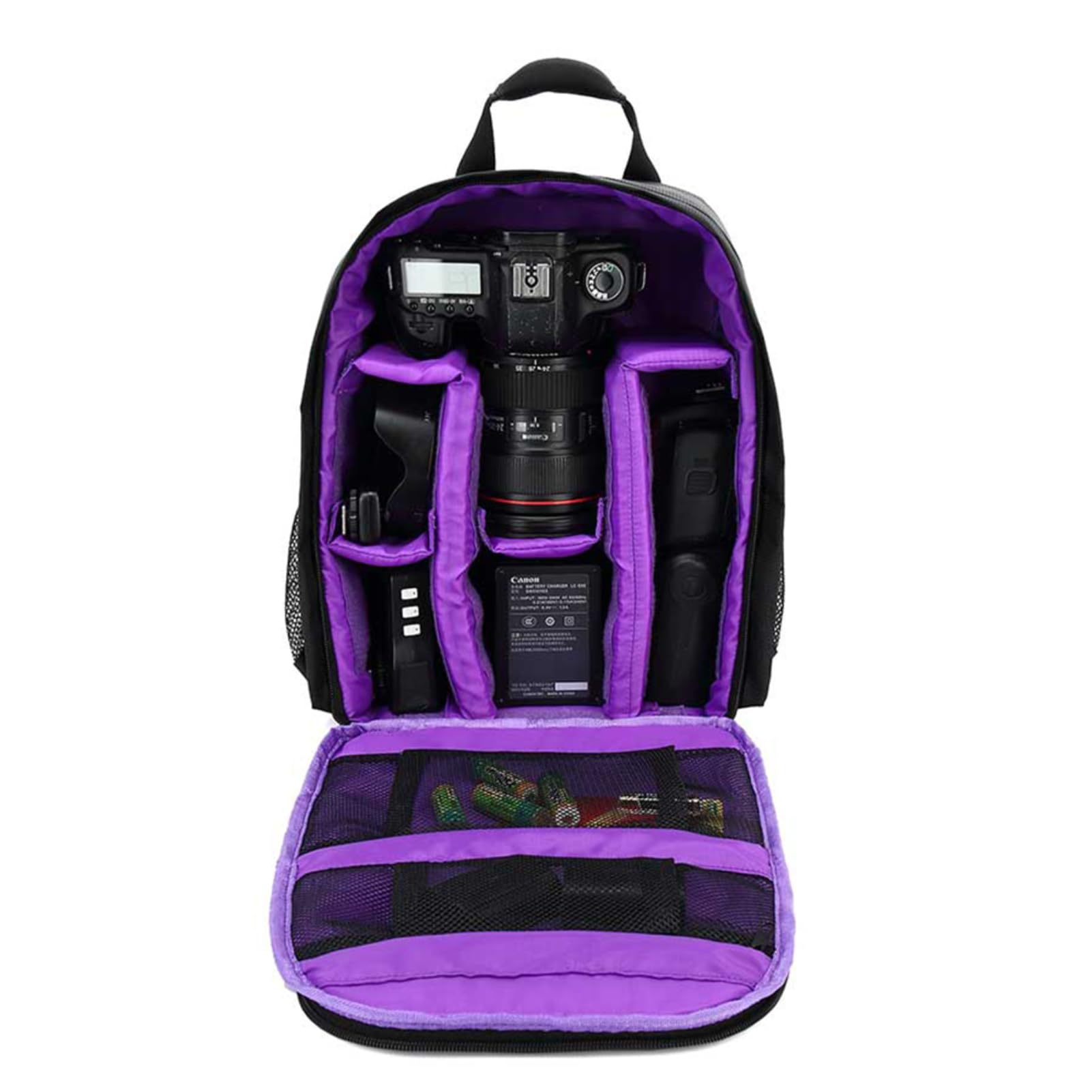 Andoer Mochila para cámara, DSLR Digital Camera Bolsa Pequeña Mochila de Cámara Reflex Impermeable Mochila Ligera Multifuncional Transpirable Bolsas 33 x 26.5 x 12.5 cm