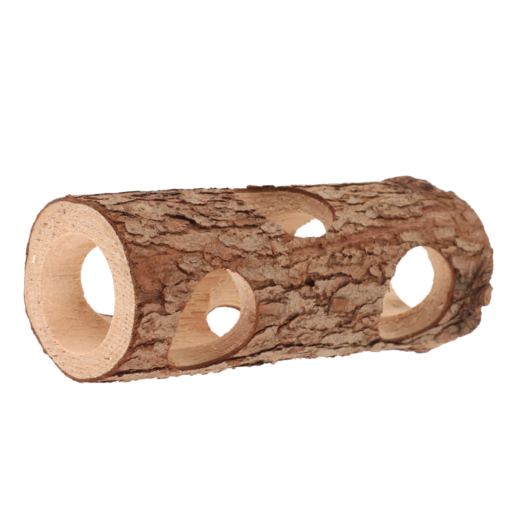 CIYODO Wooden Tunnel Hideout for Small Animals Safe Smooth Hamster House Guinea Pig Play Space Extra Shelter for Pet Cages Chic Design for Furry Friends