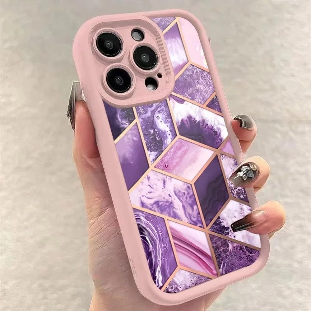 Coque silicone marbre iPhone 13 et 14 idéale pour le bureau