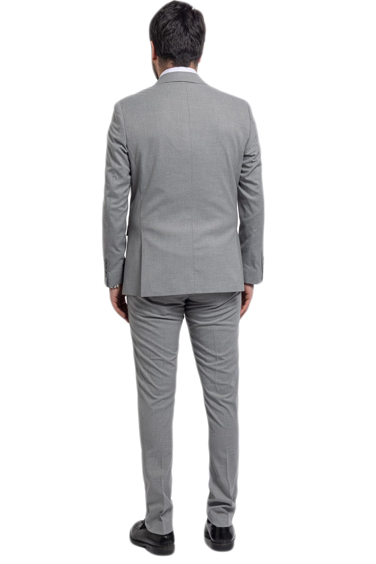 Completo Elegante da Uomo Doppiopetto Abito Cermonia Matrimonio Giacca e Pantaloni Linea Sartoriale Tutte Le Stagioni