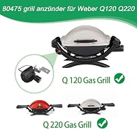 WELL GRILL Elektronikus Piezo Gyújtó Készlet Weber Q120 Q220 Gázgrill Sorozathoz - Nyomógombos Szikragyújtó Csere Kit 2