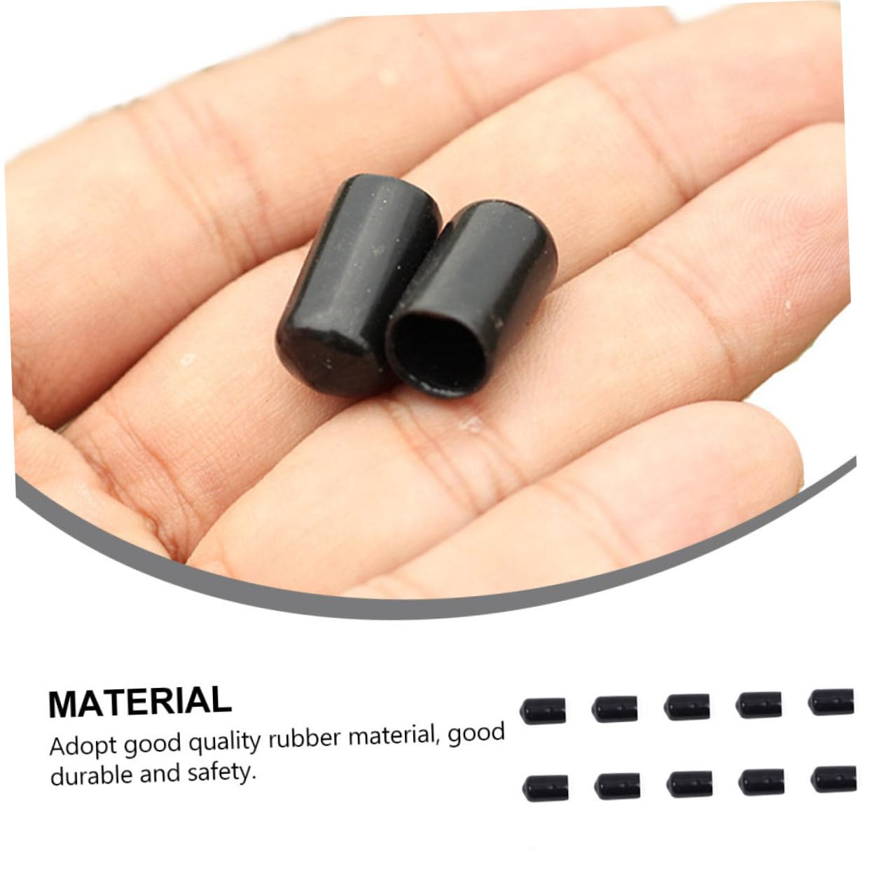BIUDECO 10pcs Rubber Arrowheads for Archery Practice Tips for Carbon and Arrows Safe Elastic Design for Outdoor Shooting and Hunting