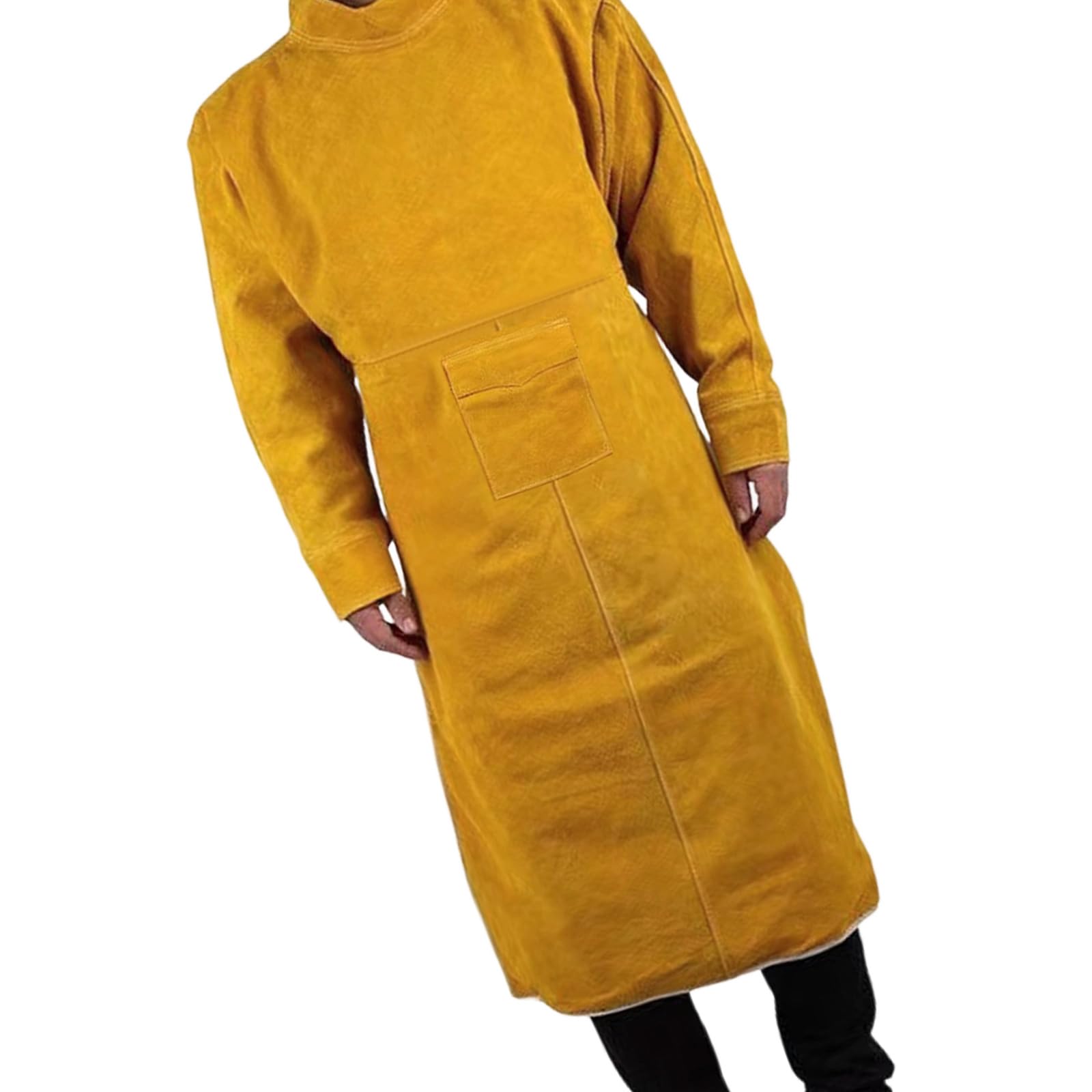 Duty Tablier de soudeur en cuir, ignifuge, résistant aux éclaboussures, vêtements de protection isolés thermiquement pour homme et femme. Utilisez un tablier en cuir