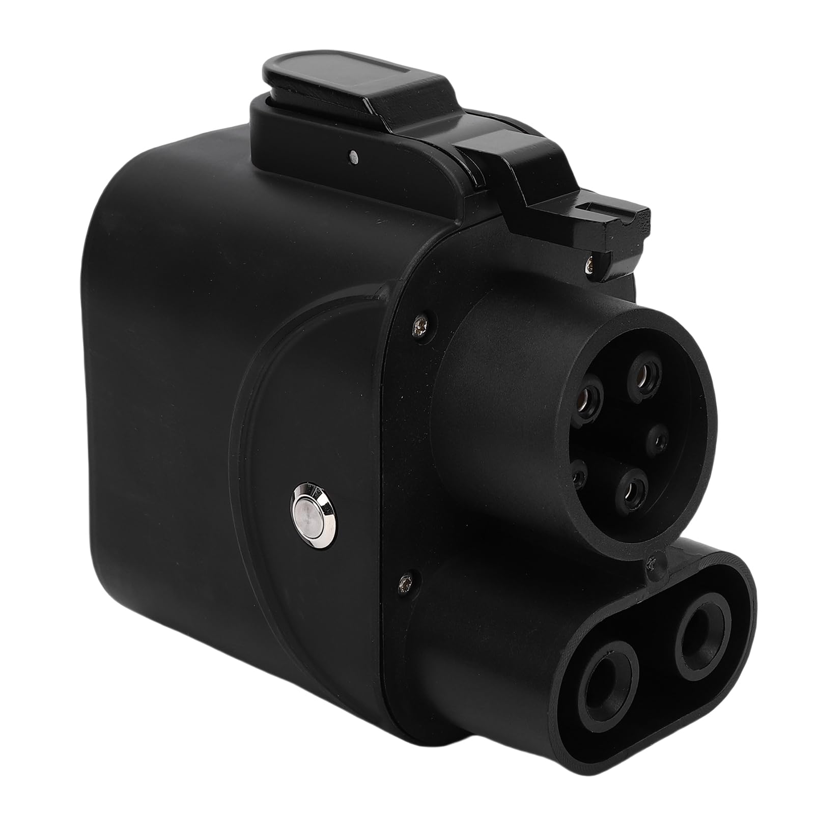 Dilwe Adapter CCS2 do CCS1 Metalowy Plastikowy Adapter do ładowania Pojazdów Elektrycznych 1000 V 250 A z Monitorowaniem Temperatury i walizką Przenoszenia dla Kierowców Pojazdów Elektrycznych CCS1