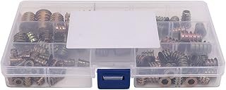 Porcas de Cabeça Sextavada, 100 Unidades M4 M5 M6 M8 M10 Móveis de Liga de Zinco Conjunto de Sortimento de Porcas de Cabeça Sextavada de Alta Dureza Conjuntos de Sortimento de