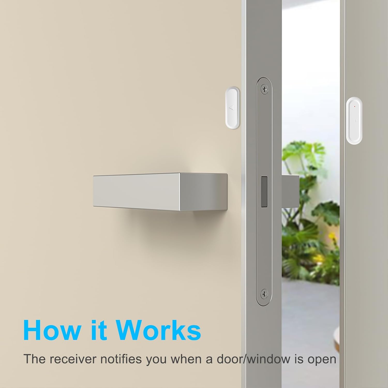 GreenCycle Door Sensor Chime When Door Opens, Entry Alert Chime for Business/Home/Office/Store, 600FT Range, 36 Chimes 4 Adjustable Volume, 3 Sensors + 2 Receivers