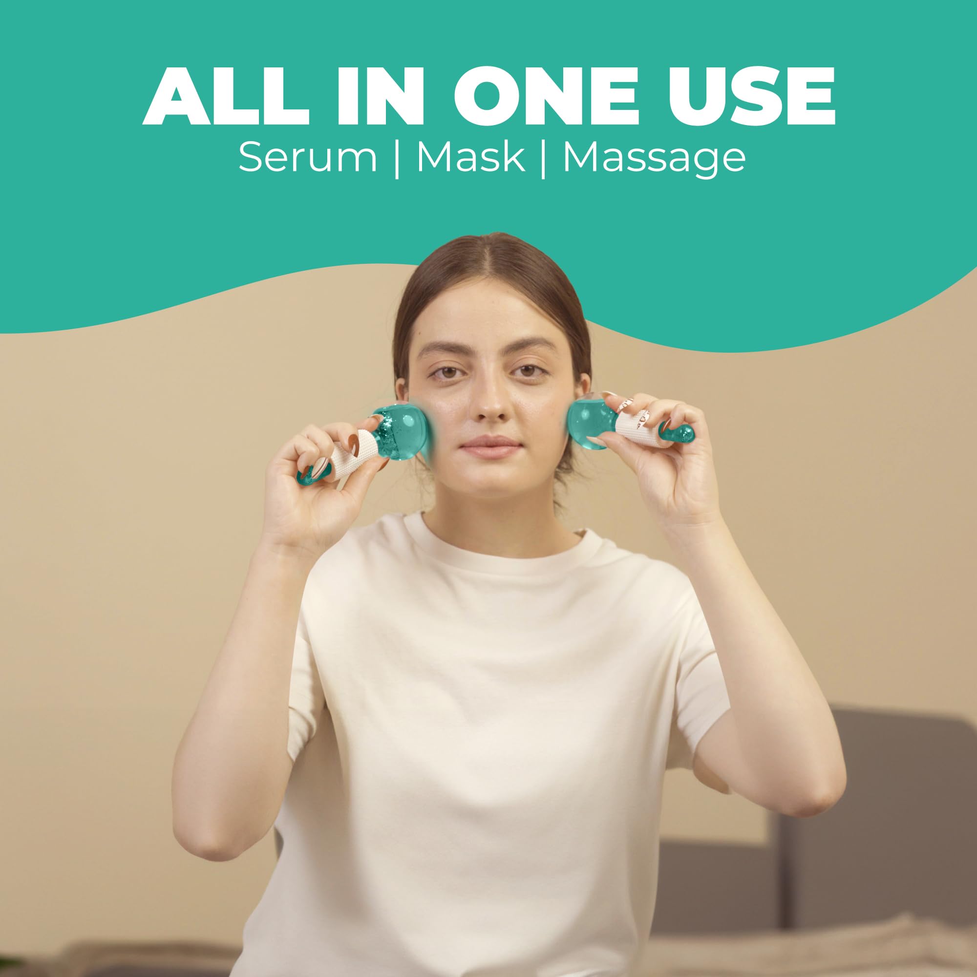 Eiskugeln für das Gesicht, 2 Stück, Verbesserung der täglichen Schönheit mit Eiskugeln für Gesichtsbehandlungen, Hautstraffung und Anti-Aging, perfekte Gesichts-Eiskugeln für Schwellungen und Falten