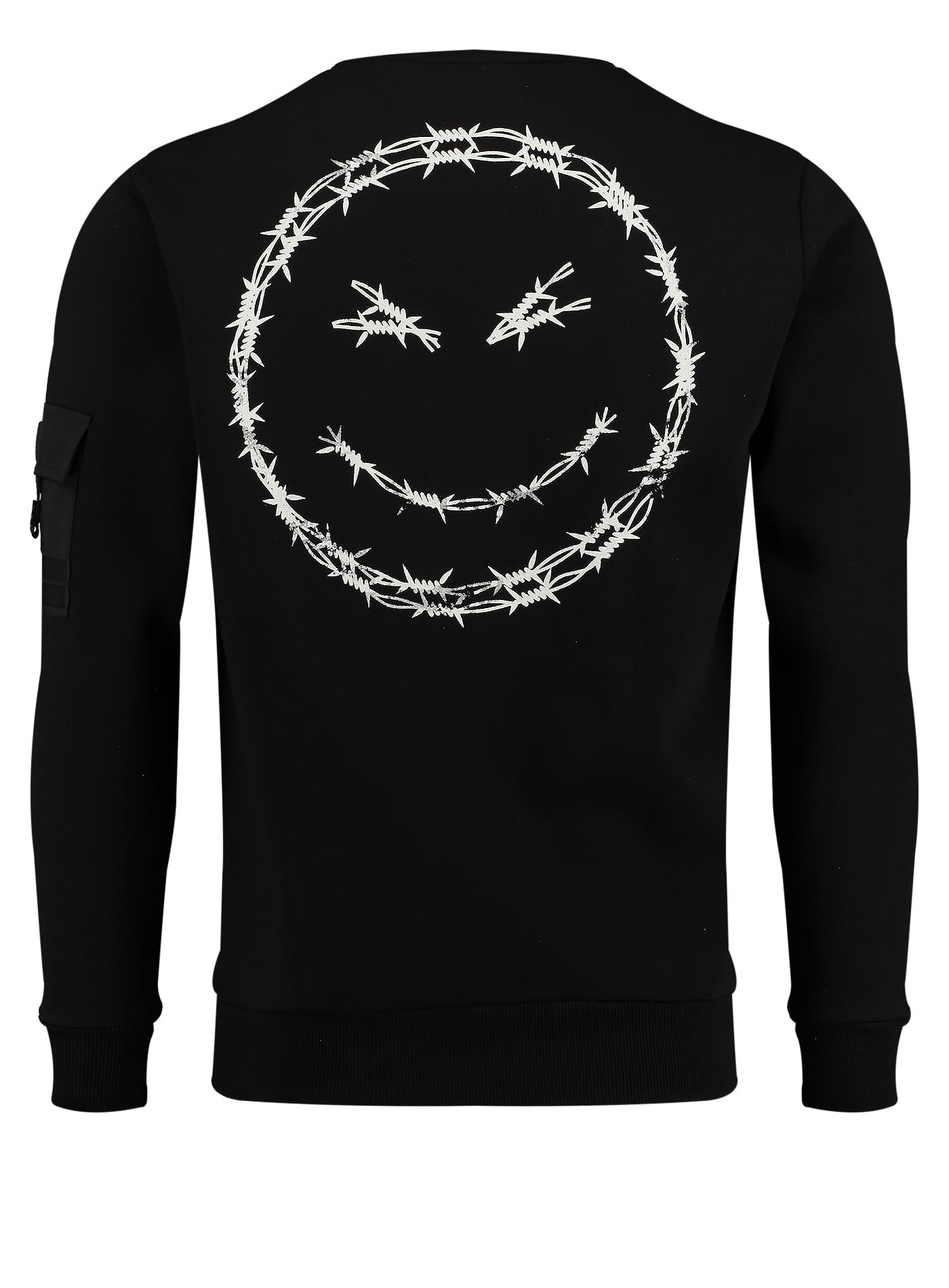 KEY LARGO Męska bluza Kltrip Round, Black (1100), 3XL