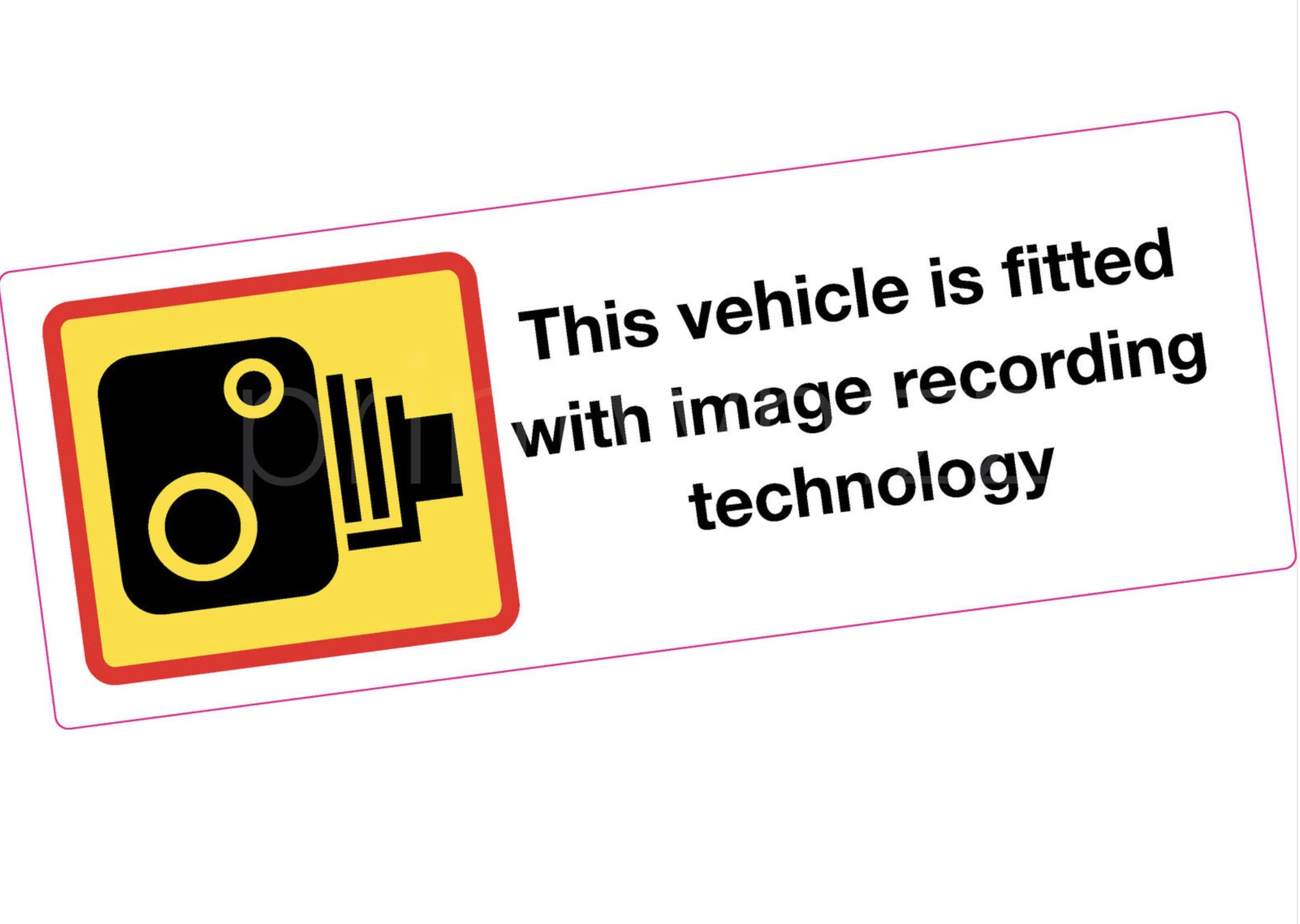 Image Recording Vehicle Sticker Large Colour Printed Vinyl Decal Ambulance Taxi Van Bus