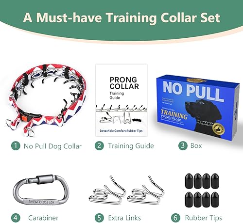 Miniatura 2 de Mayerzon Collar de perro sin tirones, collares antitirones para perros pequeños, medianos y grandes, collar de entrenamiento para perros con