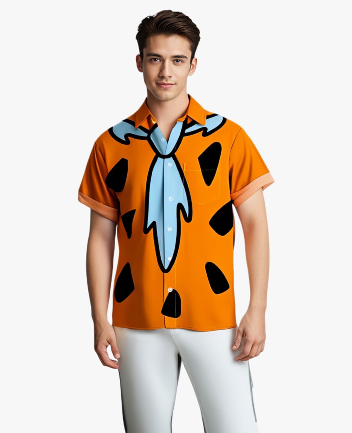 Bowling Shirts for Men Print Short Sleeve Regular Fit Hawaiian Casual Button Down Beach Shirts - Image 3