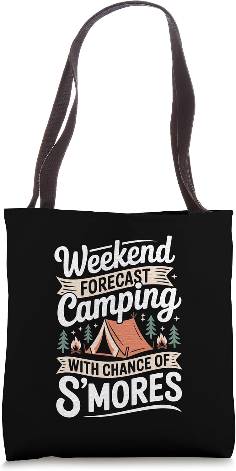 Funny Tent Camping Campground Campfire Tote Bag
