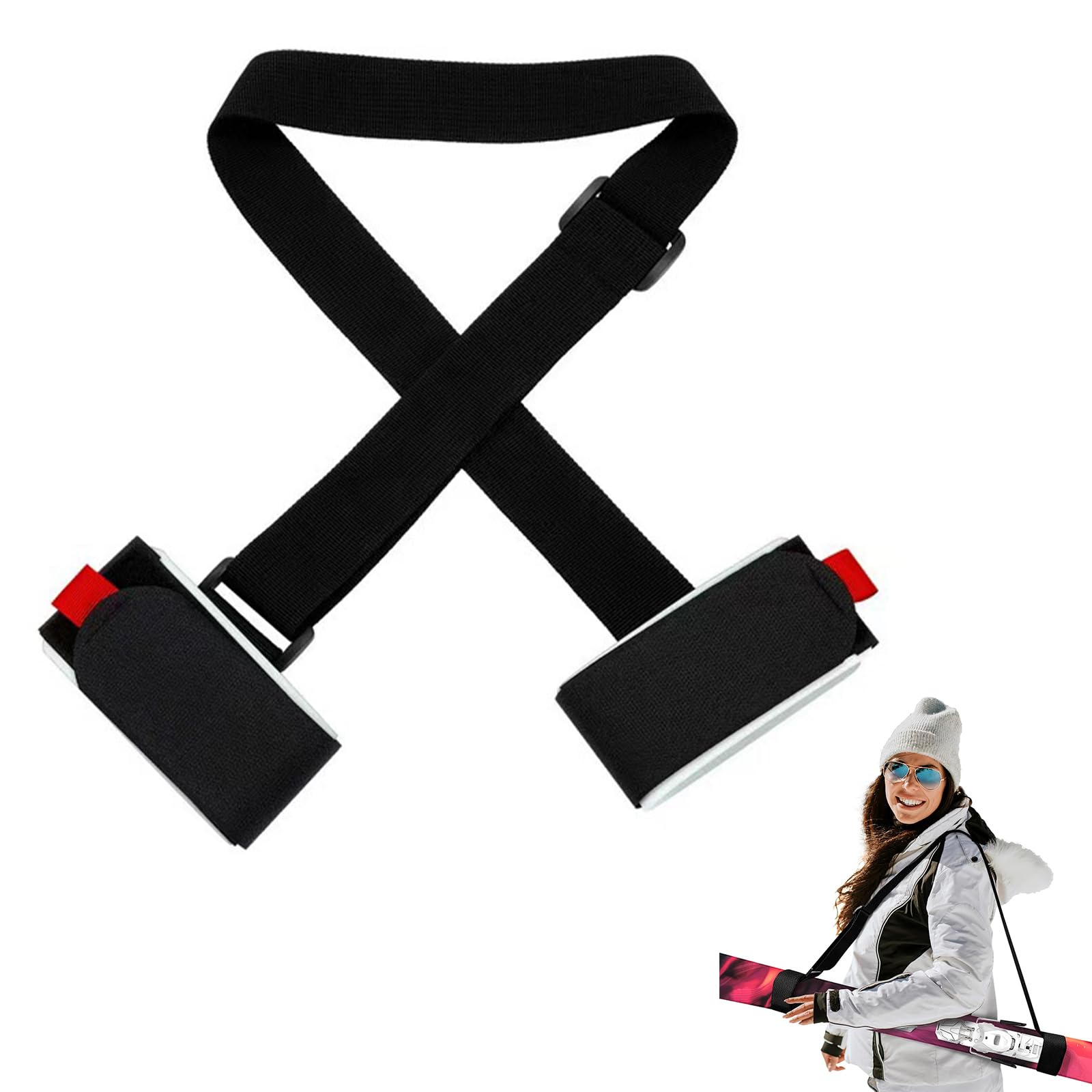 Cinghia Portasci Regolabile - Trasporto Facile Per Sci E Snowboard - Foto 2