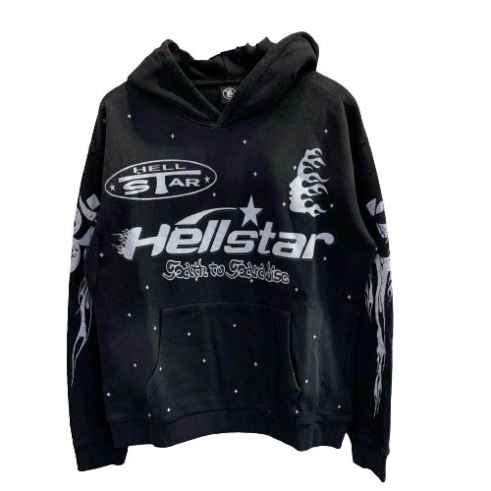 Amazon.co.jp: パーカー メンズ 秋冬の H@ellstarレトロで旧地獄の星を 